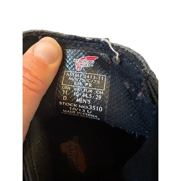 Red Wing Chelsea Style Boots with safety toe, style no 3510 - men’s size 11D - Picture 9 of 9